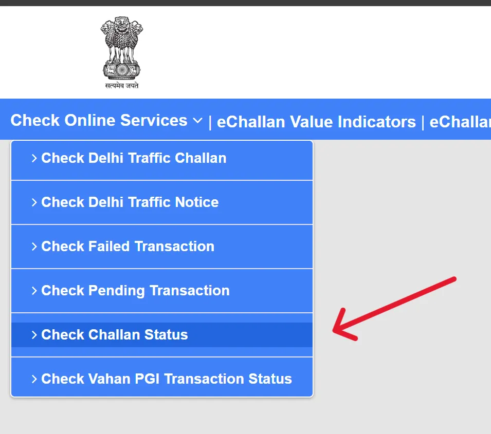 E Challan Status